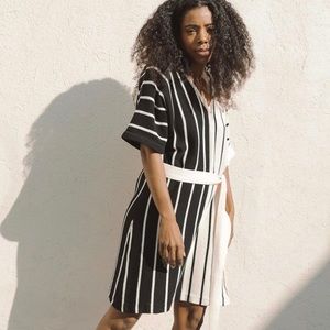 Kordal black and white dress